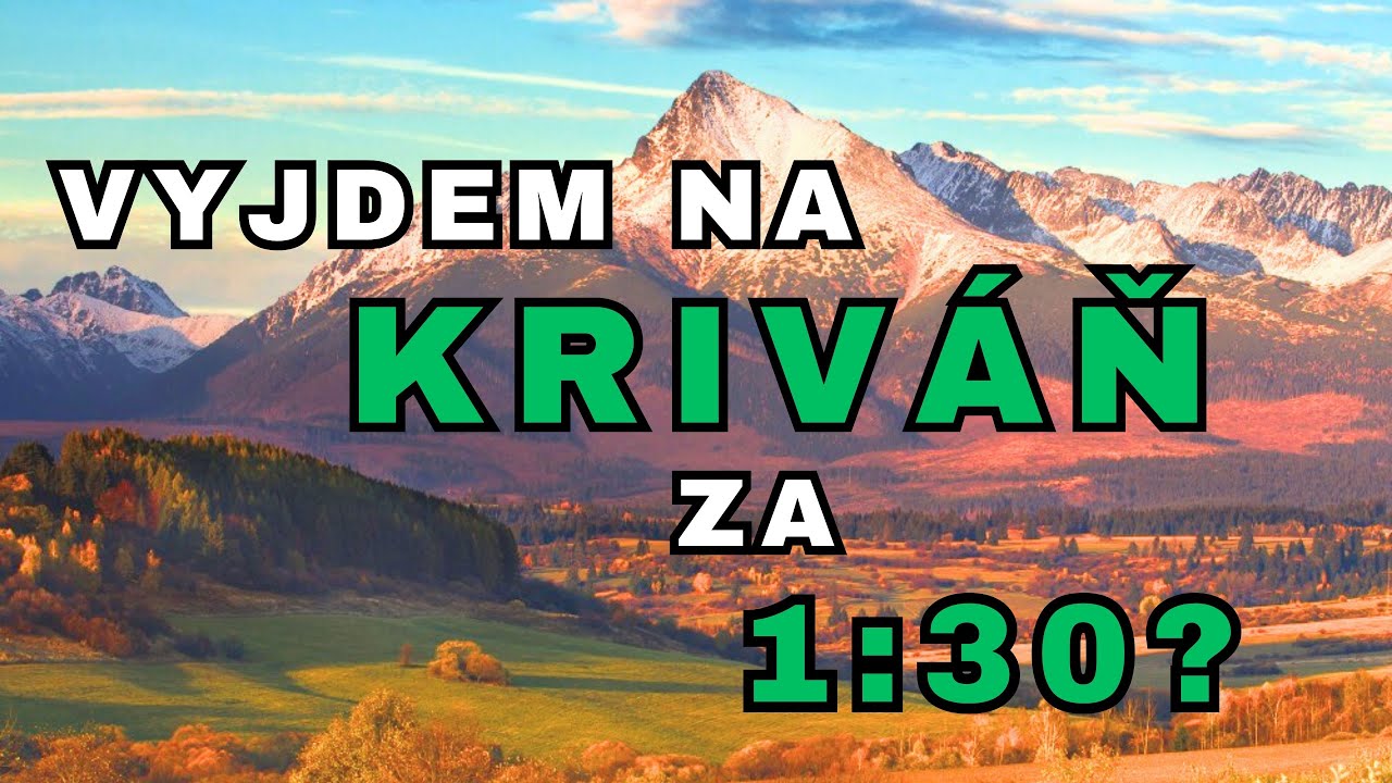 Vysoké Tatry - Kriváň | Z troch studničiek | výzva #1 | 2160p60 | 4K