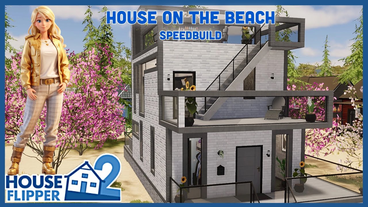 House On The Beach, Full Build and Tour, Speedbuild, House Flipper 2