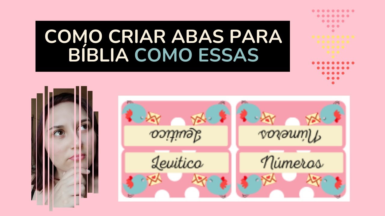 DIY Como Fazer Abas para Bíblia para Imprimir