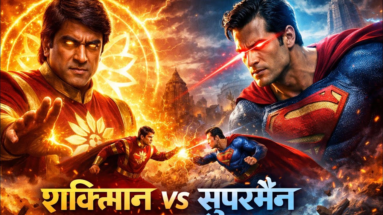 Indian Superhero Shaktimaan Vs Superman|| Shaktimaan Vs Superman