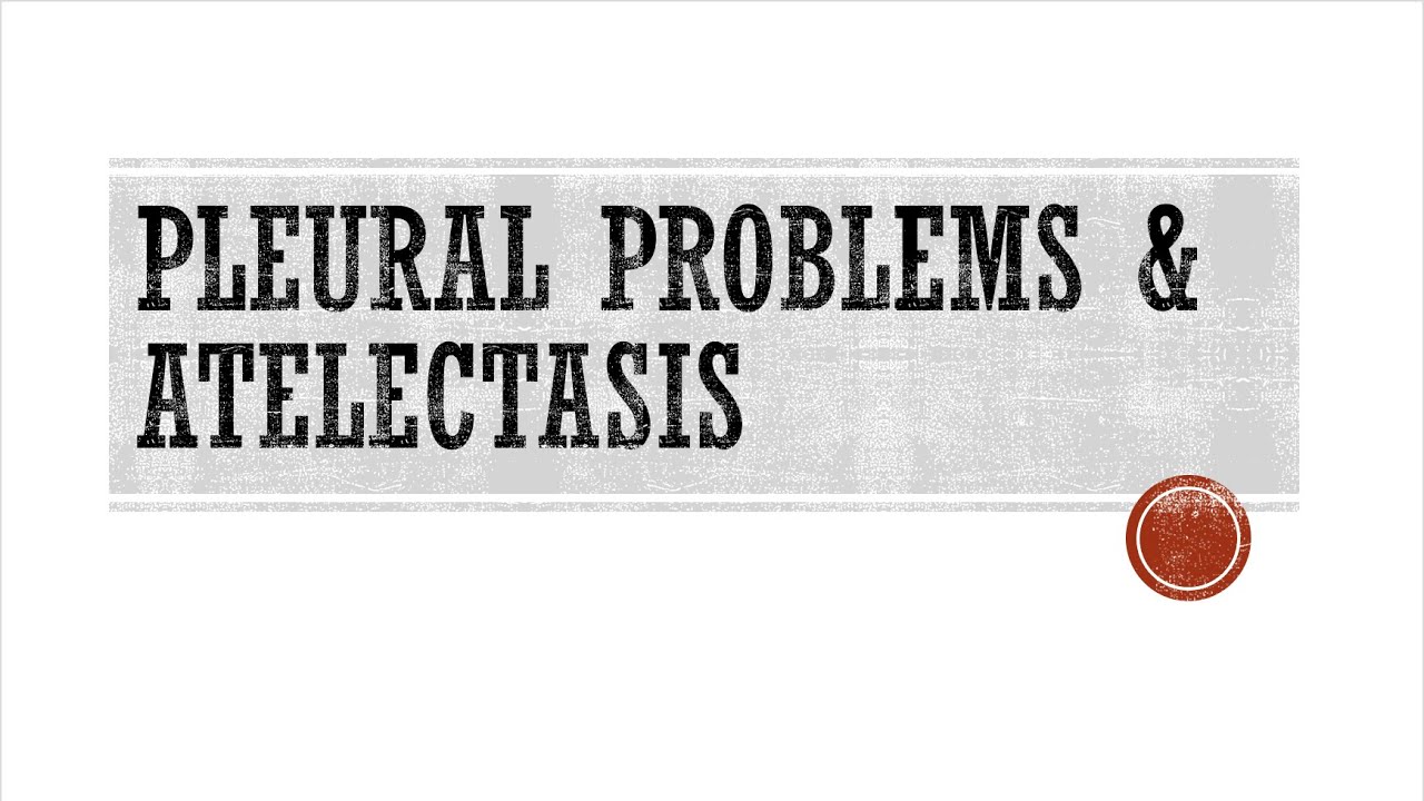 Pleural Problems & Atelectasis on the NPTE