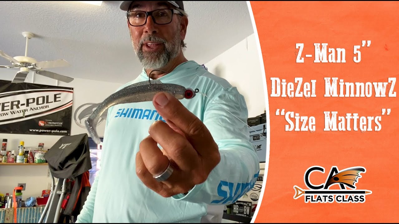 Z-Man 5" Diezel MinnowZ "Size Matters" - Flats Class