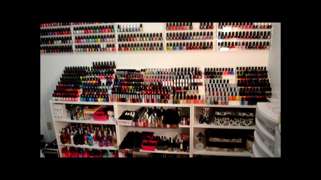 Nail polish collection and storage updated 4-3-12
