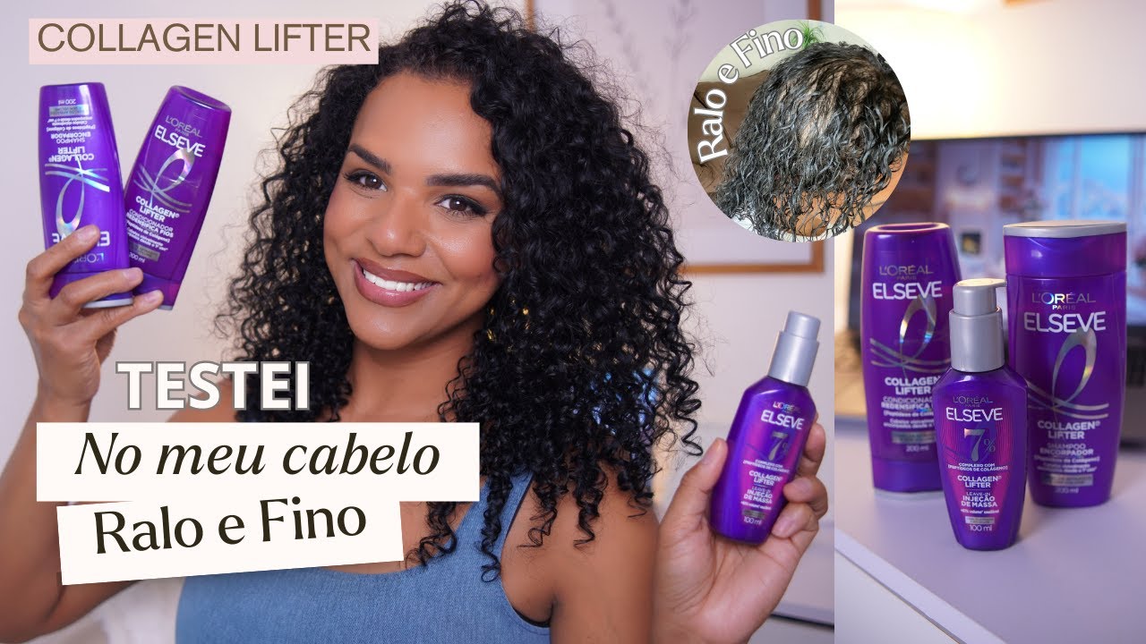 Testei o Elseve Collagen Lifter no meu cabelo ralo e fino e o resultado não era o que eu esperava