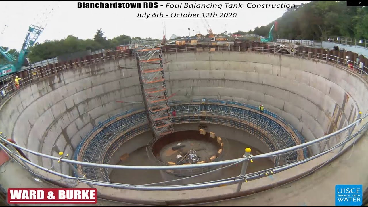 Construx formwork for tanks on the Ward & Burke site in Blanchardstown, co. Dublin, Ireland