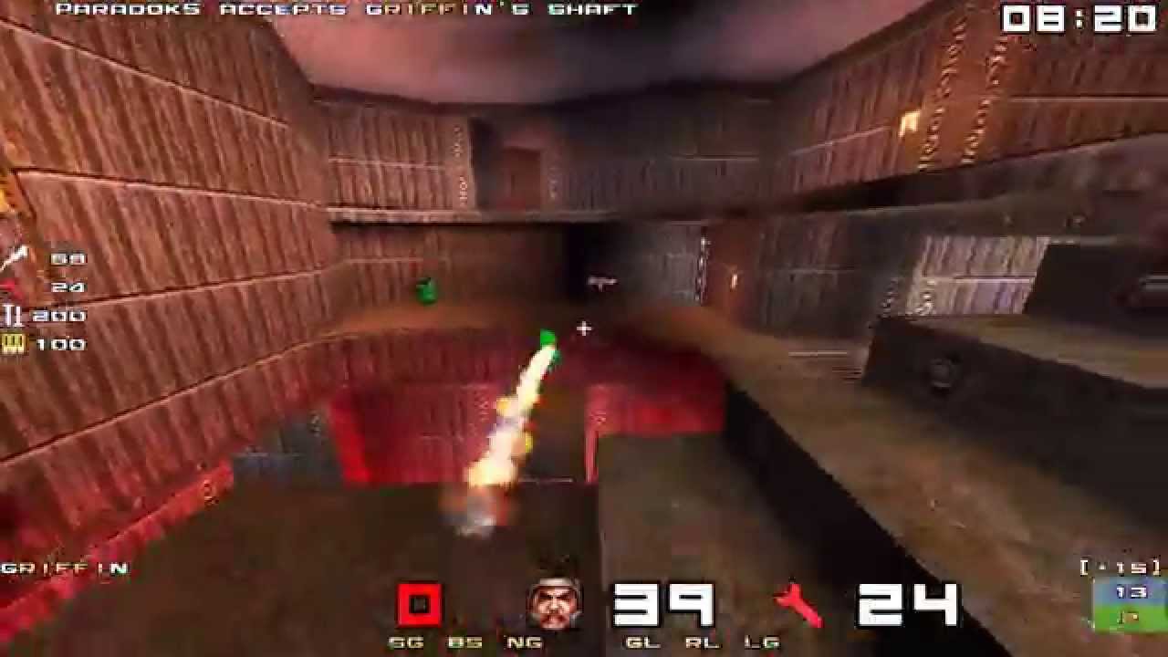 QuakeWorld Demo: Griffin VS Paradoks on dm4 1080p 4k