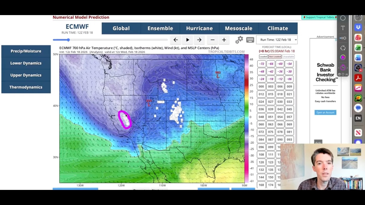 California thunderstorms, heavy snow & avalanches, and warm storm to come? Plus: NCAR & EPA updates.