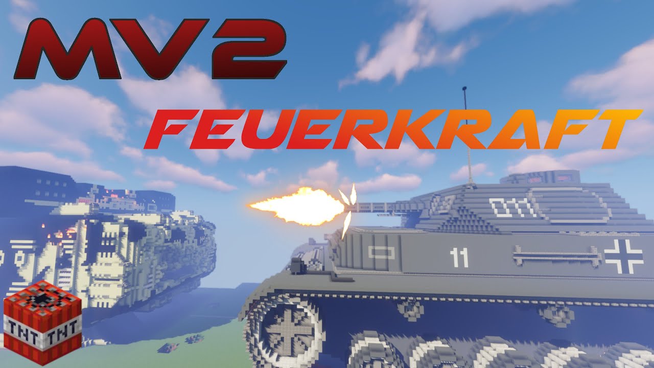 Die FEUERKRAFT von MV2 [Download] | Minecraft Mega-WarGear Beschusstest