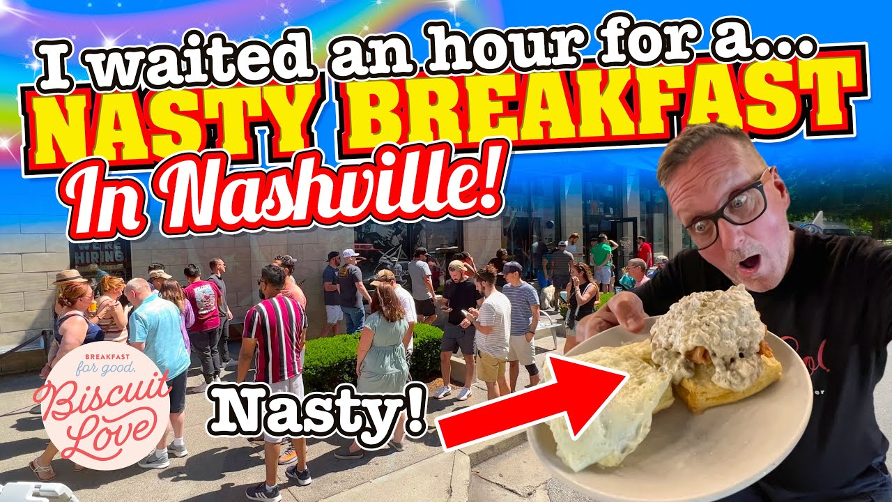This NASTY BREAKFAST in Nashville is so POPULAR I waited AN HOUR to GET SEATED!