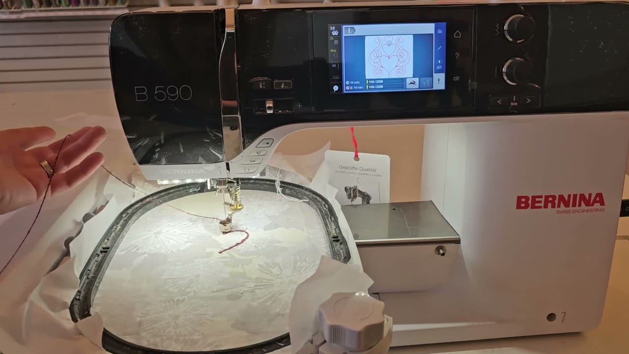 Couching with Embroidery Module