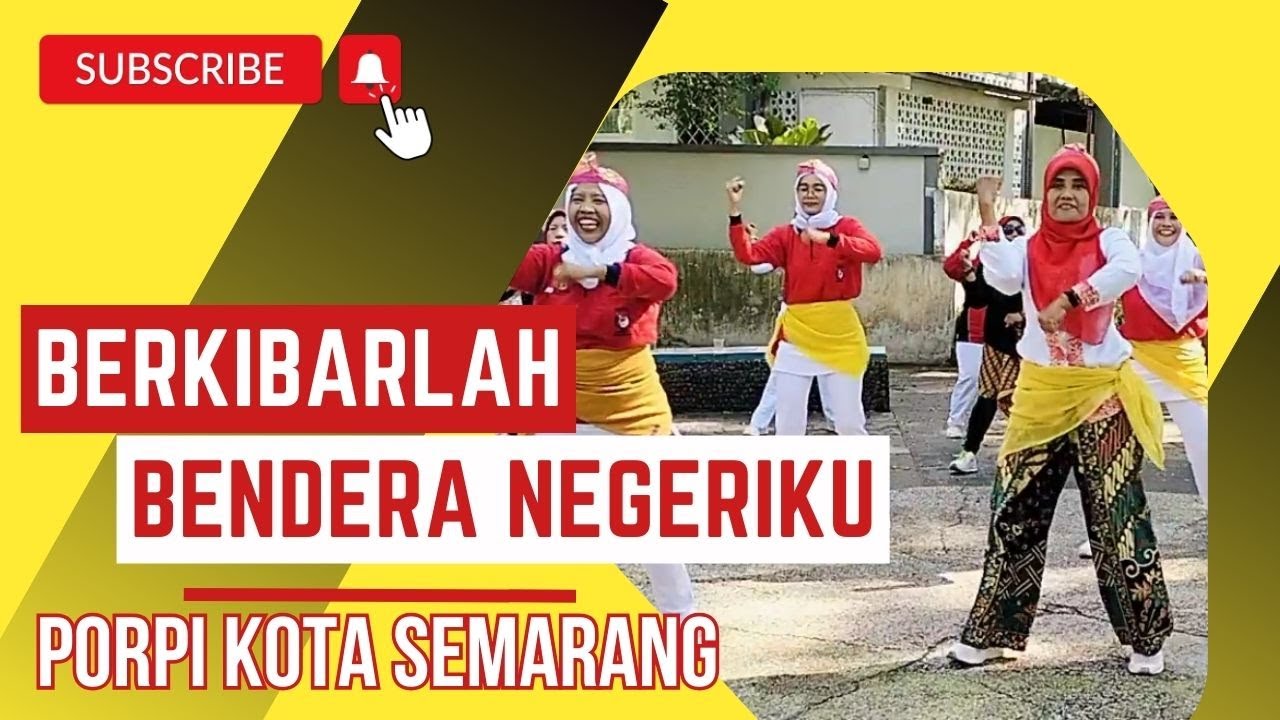 BERKIBARLAH BENDERA NEGERIKU | Senam Kreasi Kemerdekaaan | Lagu Nasional | Goyang MerahPutih | PORPI