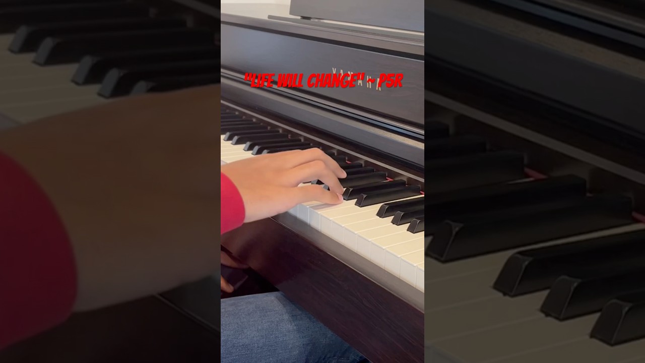🎹💎🧧 Life Will Change (chorus) on Piano #persona5royal #videogameost #pianomusic #piano