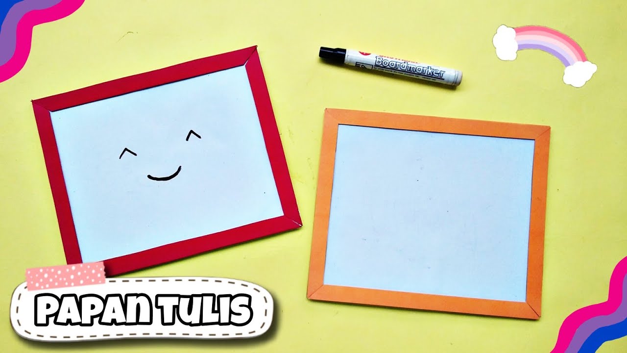 Cara Membuat Papan Tulis dari Kardus | DIY White Board