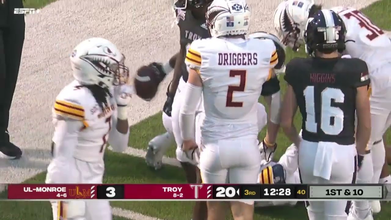 Troy vs  ULM highlights