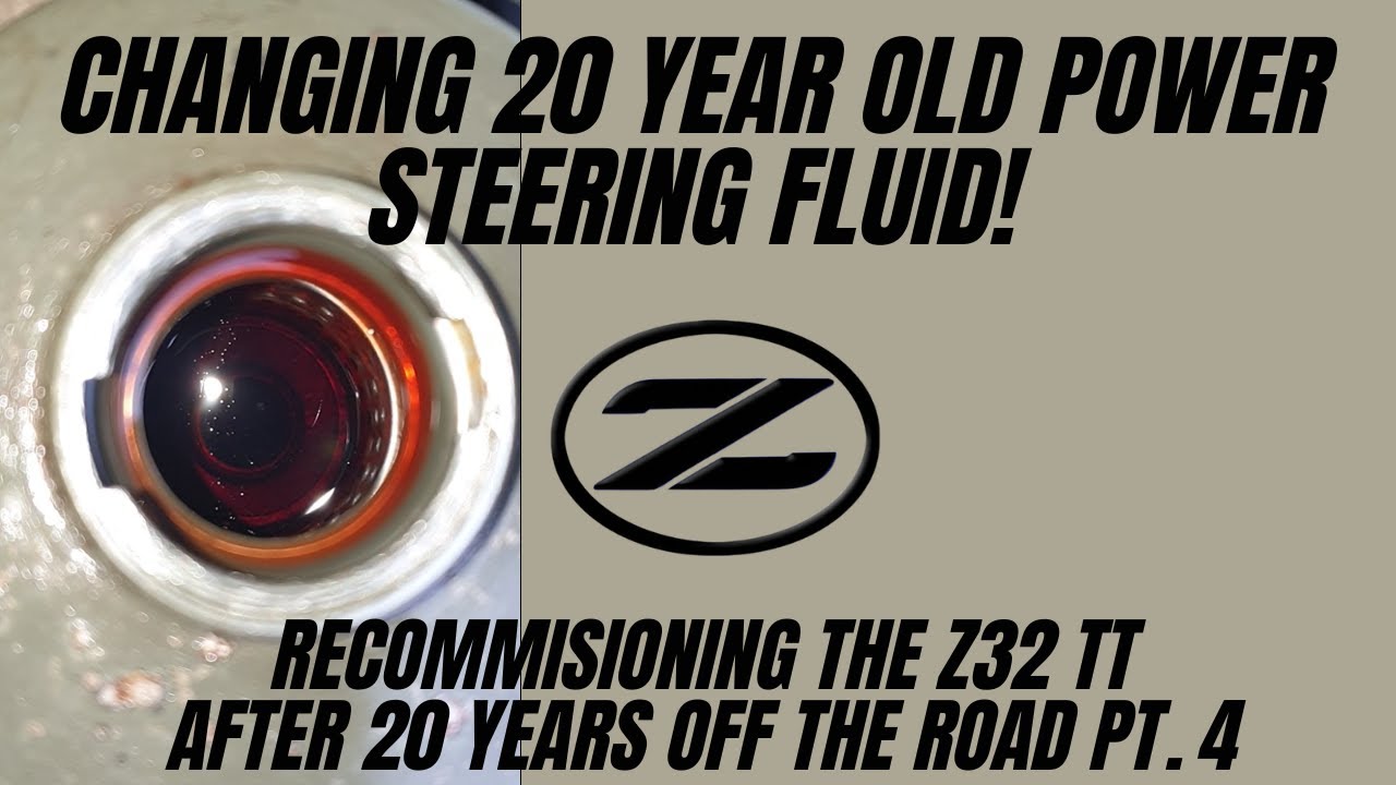 Nissan Fairlady z32 300zx Twin Turbo Manual - Changing the Power Steering Fluid