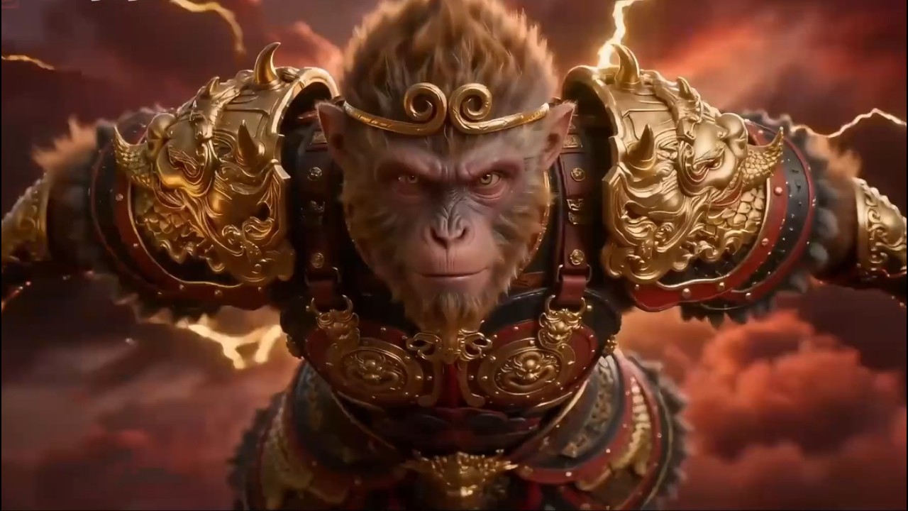 讓你們欺負小白龍，猴哥變身，「翔」打出來···獅駝嶺（下）#aiart 动画 #东方美学 #AI视频 #AIChannel #中式美学 #非遗#aigc#西游记#黑悟空#2k#高清#拒绝魔改