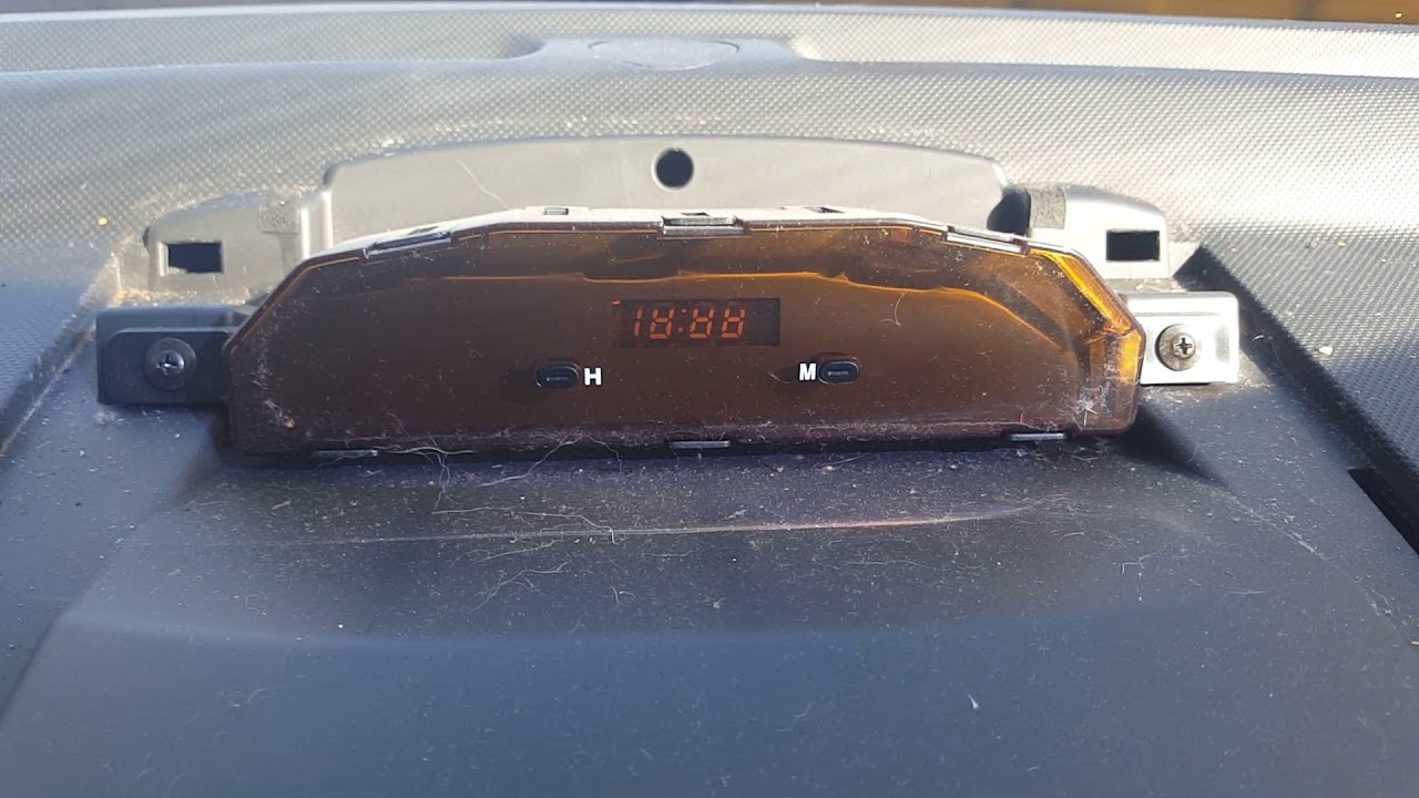 How to remove the clock on a chevy aveo