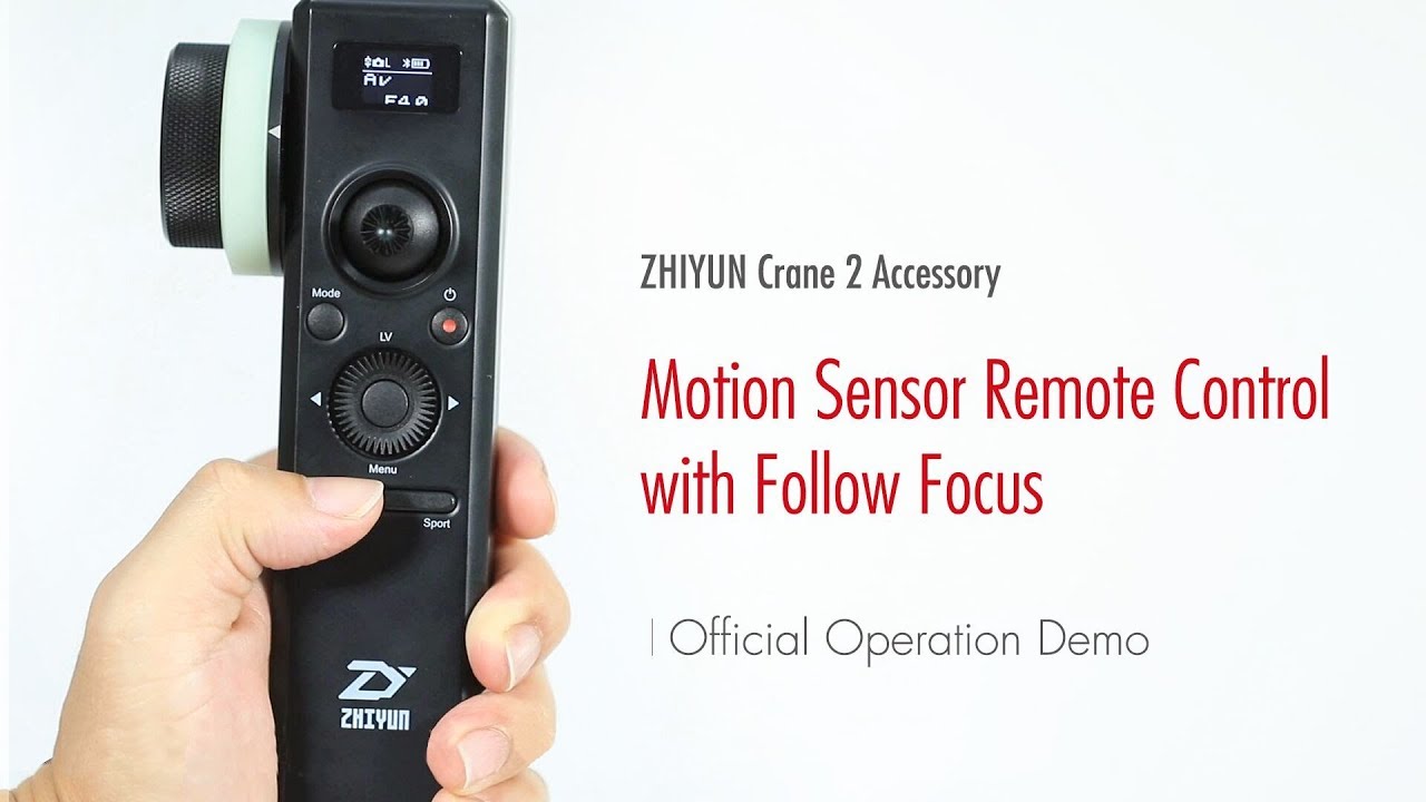 ZHIYUN Crane 2 Accessory│Motion Sensor Remote Control with Follow Focus│Official Operation Demo
