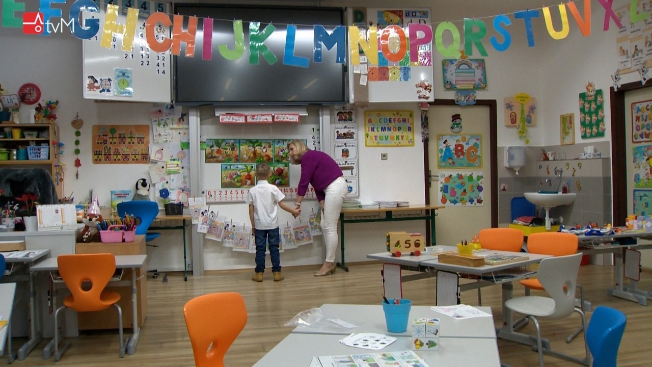 Budoucí prvňáčci u zápisu na základních školách Mlýnská a Masarykova