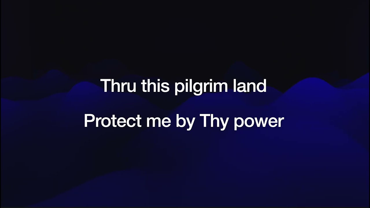 Jesus Hold My Hand - Key of C - Karaoke
