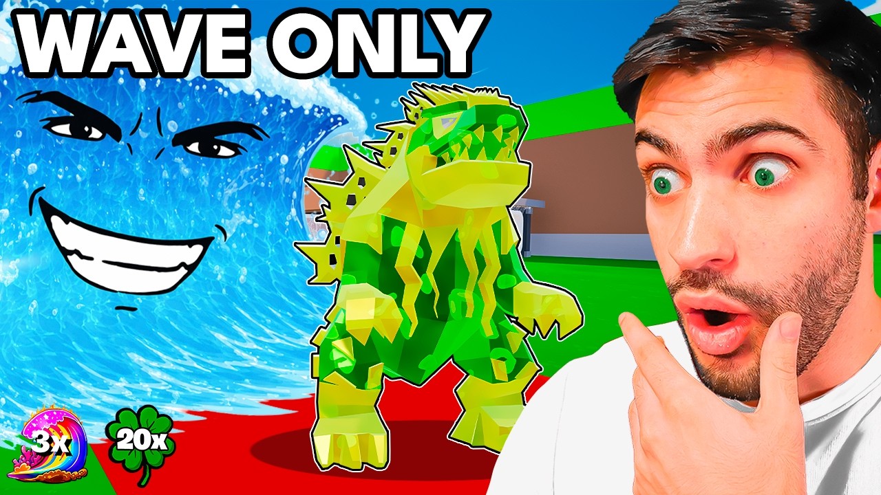 How Many WAVE SECRETS Can I Get with x20 SERVER LUCK? (ALL SECRET CODES)