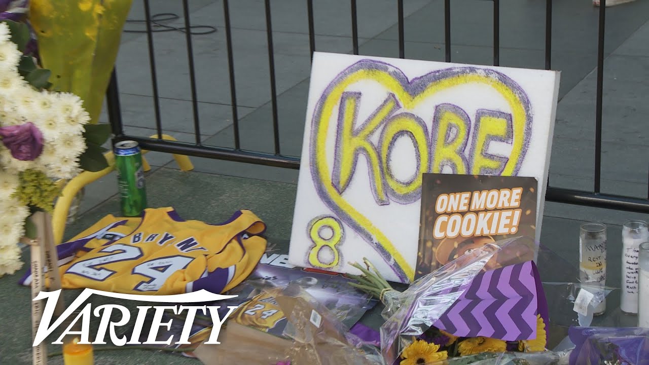 Lakers Fans Pay Heartfelt Tribute to Kobe Bryant Outside Staples Center