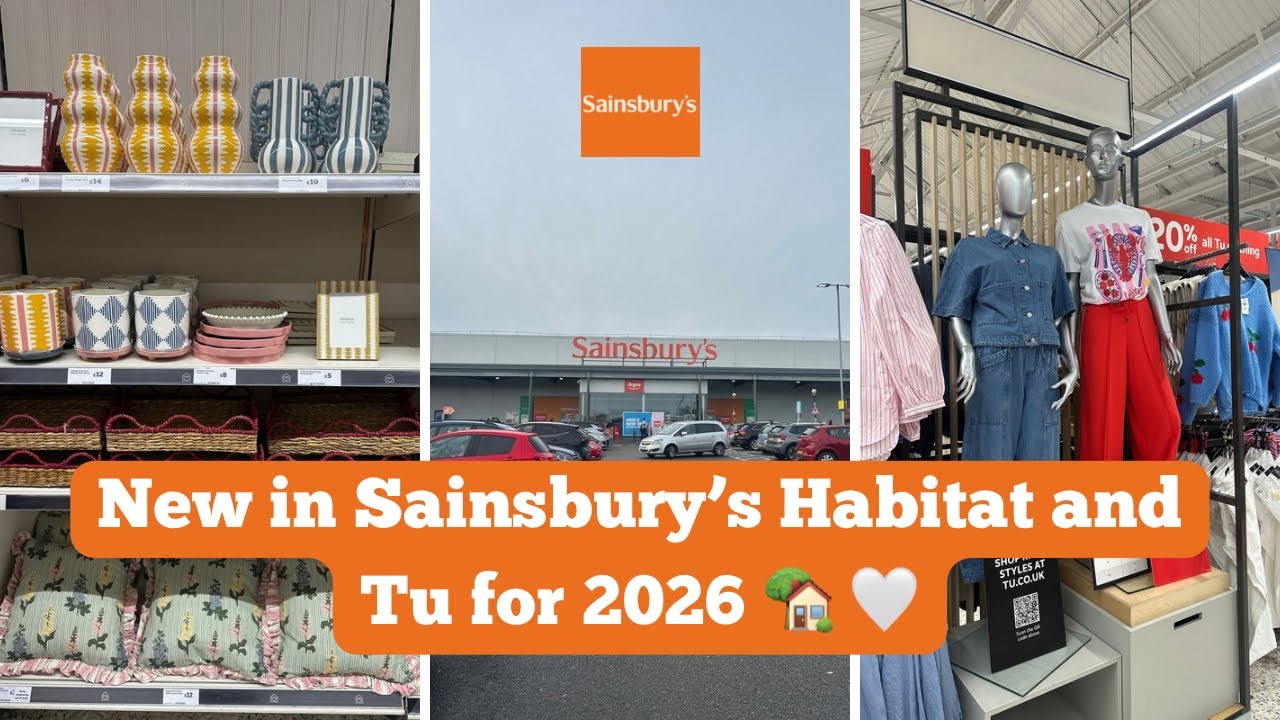 Новинка в Sainsbury’s 2026 🏡👗 Весенняя коллекция Habitat Home & Tu Clothing 💐