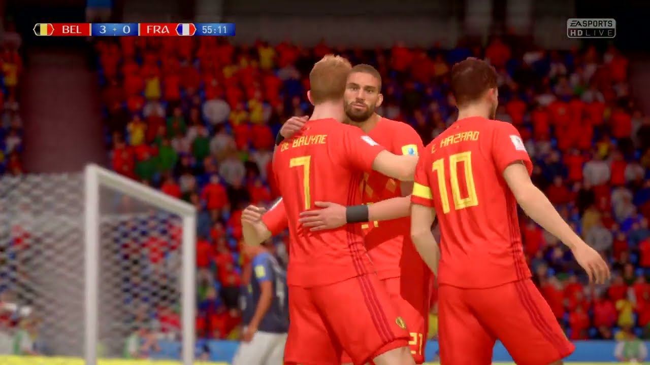 FIFA 18 World Cup Belgium vs France