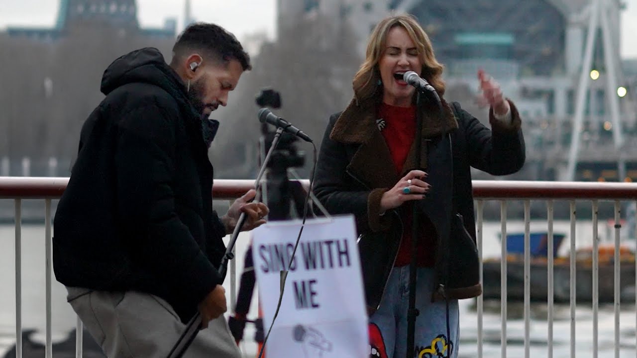 AC/DC 'Highway to Hell' by Luke Silva & Amanda at South Bank, London, January 2026