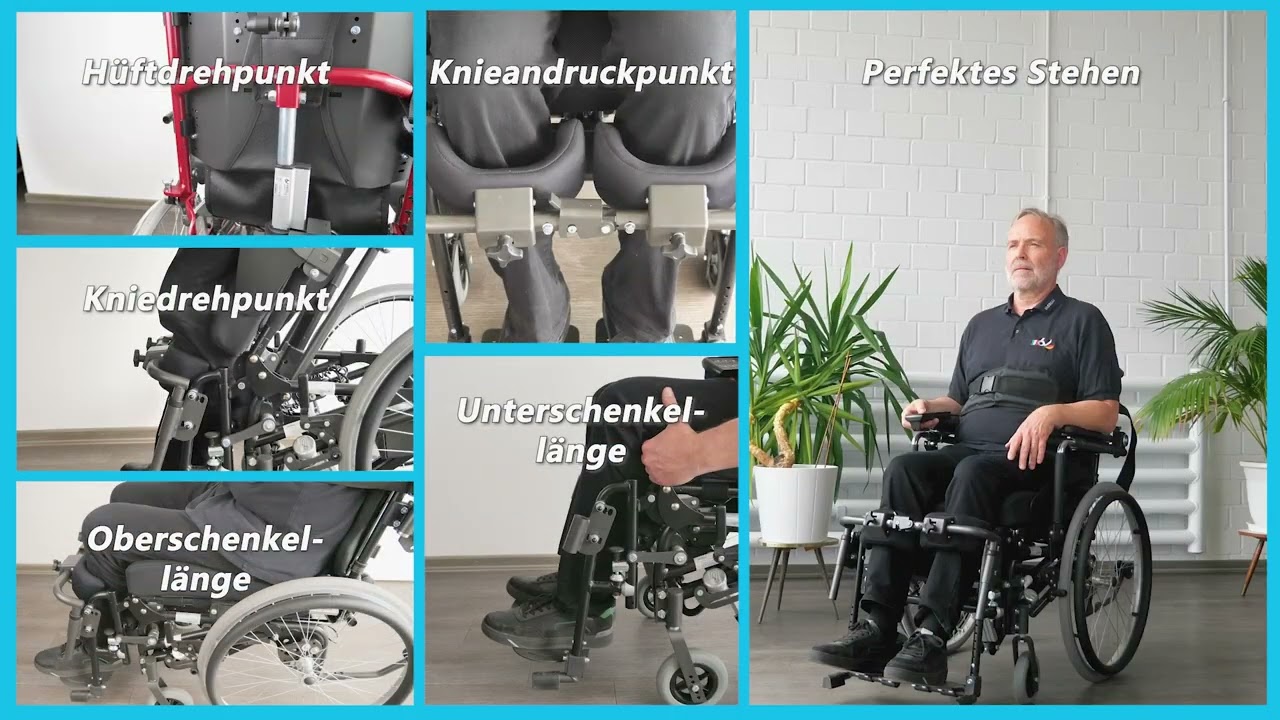 Stehrollstuhl richtig einstellen