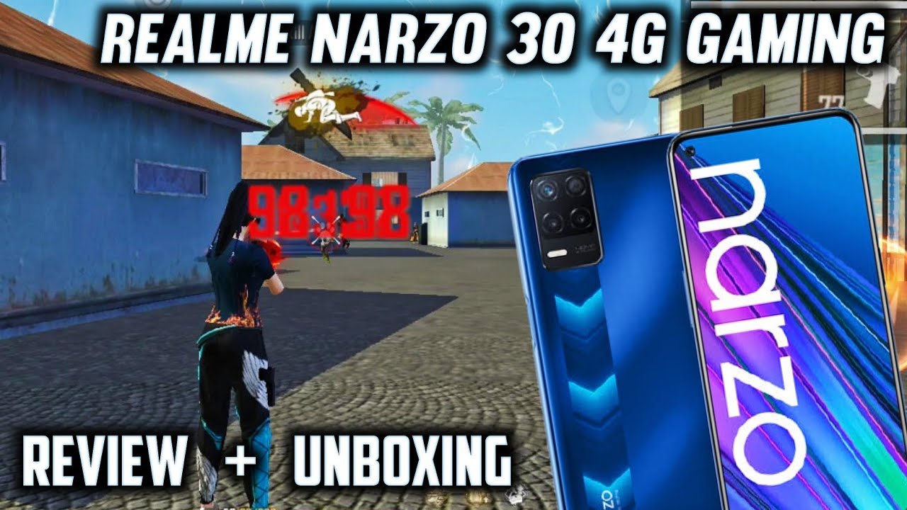 REALME NARZO 30 4G FREE FIRE⚡ REALME NARZO 30 4G UNBOXING AND FREE FIRE GAMING REVIEW, FF TEST