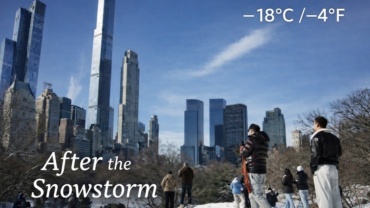 Central Park After the Snowstorm | A Quiet Winter Walk