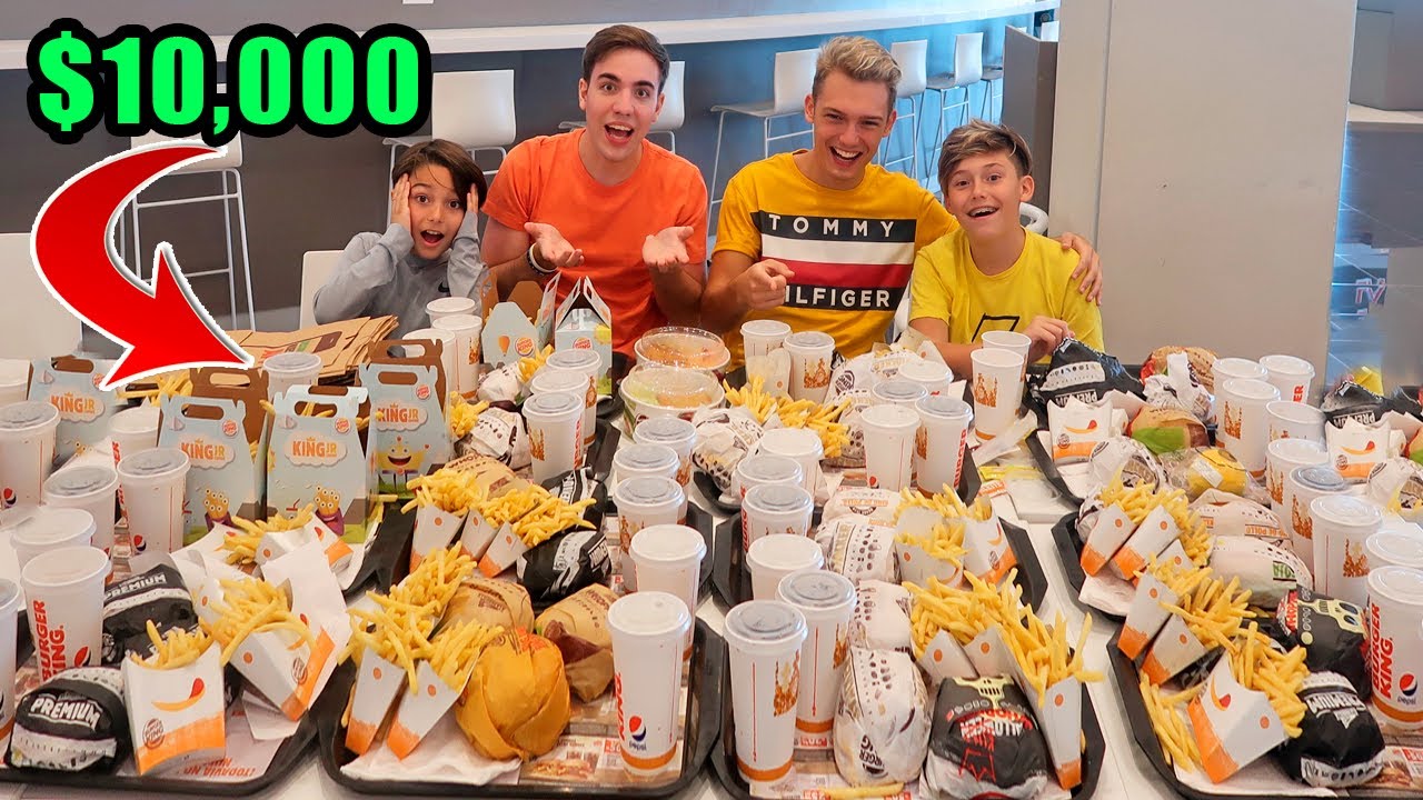 COMPRAMOS TODO EL MEN&Uacute; DE BURGER KING!! (y lo REGALAMOS en la CALLE!!)