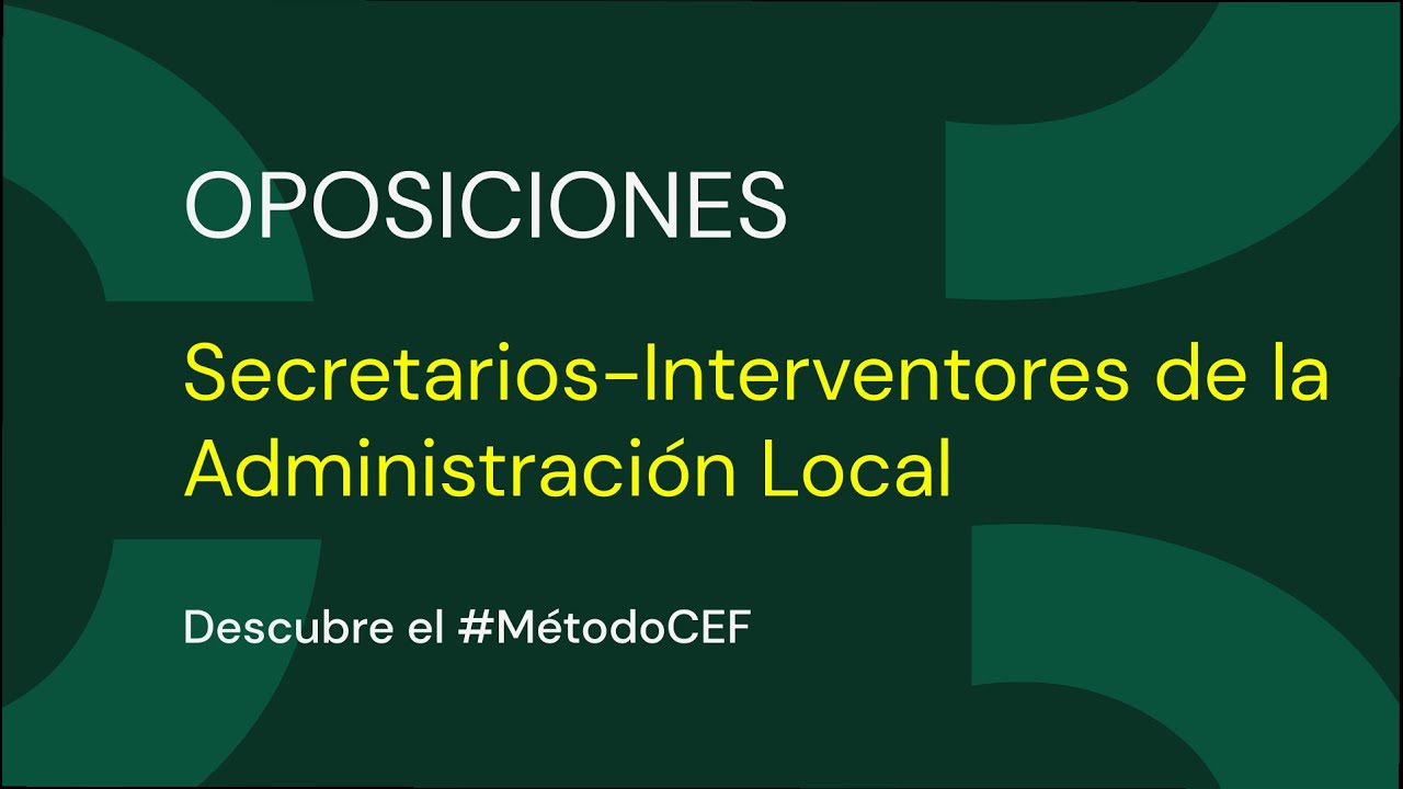 Entrevista CEF.- Oposiciones - Secretarios-Interventores de la Administración Local
