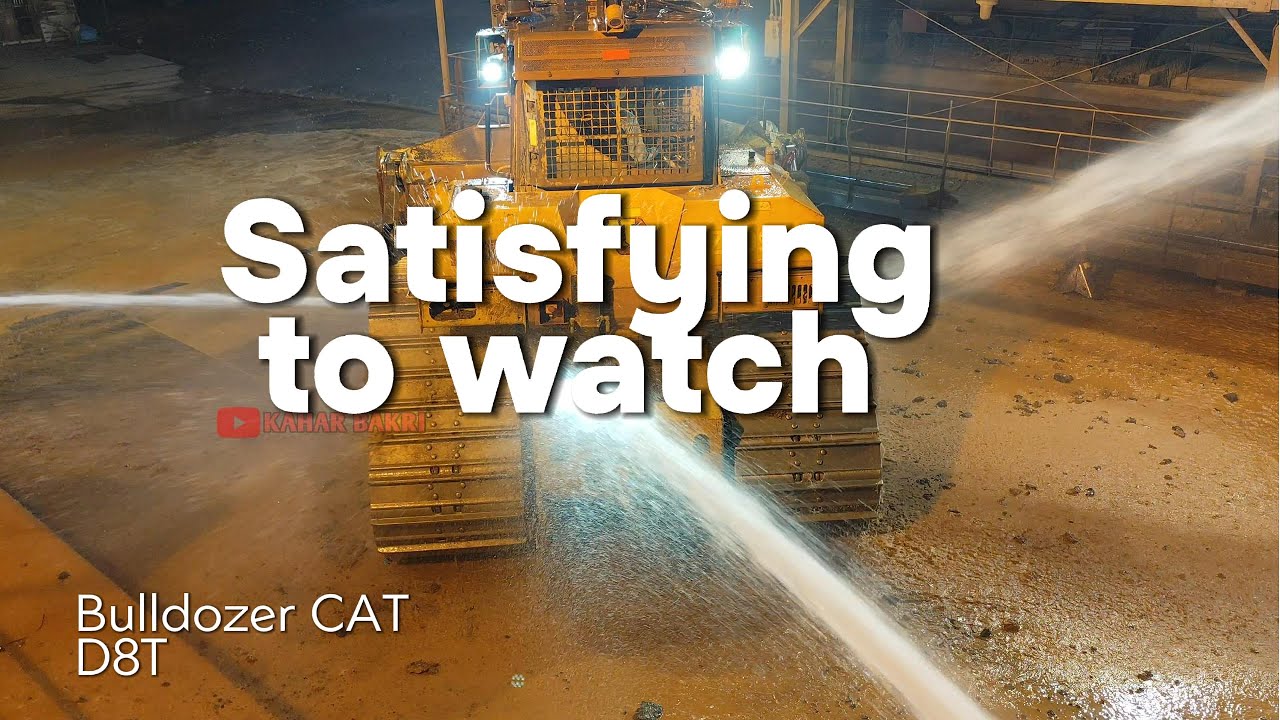 Приятно смотреть, Мойка CAT D8T Бульдозер тяжелое оборудование