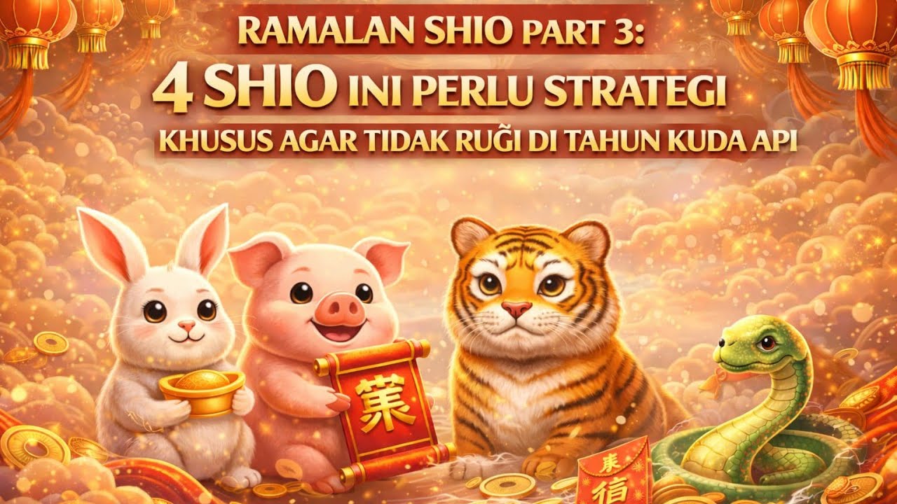 RAMALAN SHIO 2026 PART 3 : 4 SHIO INI PERLU STRATEGI KHUSUS AGAR TIDAK MERUGI DI TAHUN KUDA API