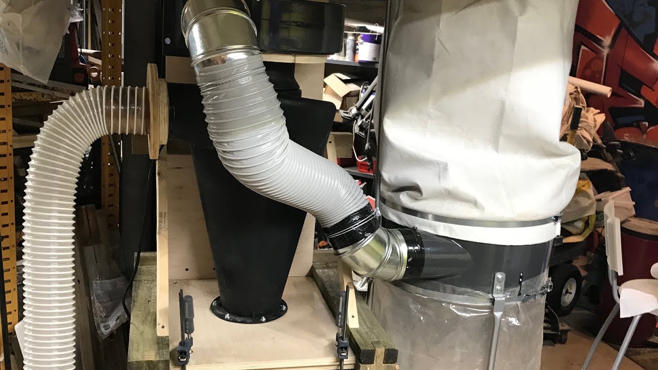 My Modified Remote Controlled 2HP Harbor Freight Dust Collection System
