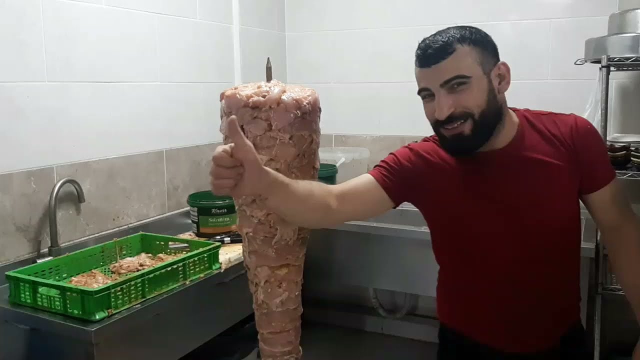 طريقه شك سيخ شاورما الدجاج من البدايه لحتى النهايه ( شك سيخ الشاورما السوريه)