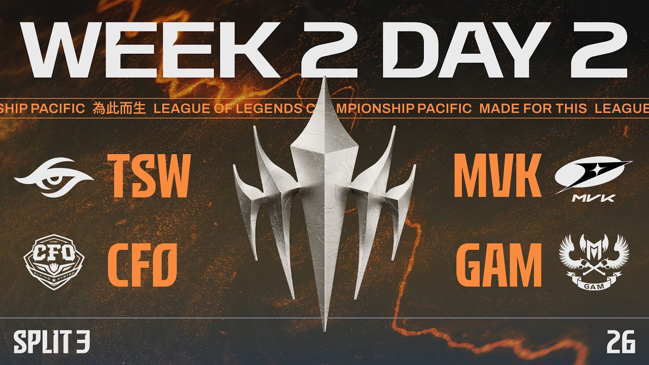 [JP] TSW vs MVK | CFO vs GAM | LCP 2026 Split 3 Swiss Stage Week 2 Day 2
