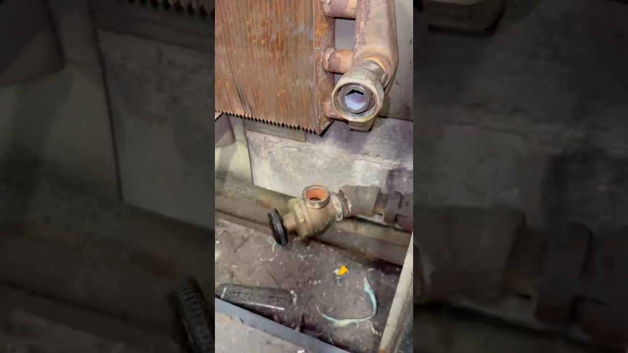 Radiator valve replacement in elevator room