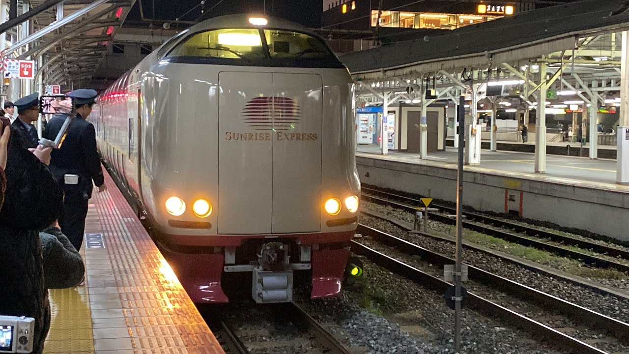 寝台特急サンライズ瀬戸号と出雲号の、入線〜連結〜発車までをフルで撮って見た　JR岡山駅にて　Part 2のおまけ