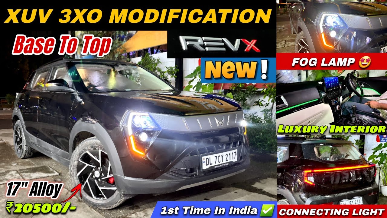 New XUV 3XO Revx M Base to Top Modification 😍| XUV 3XO Modified with Mahindra Genuine Accessories ✅