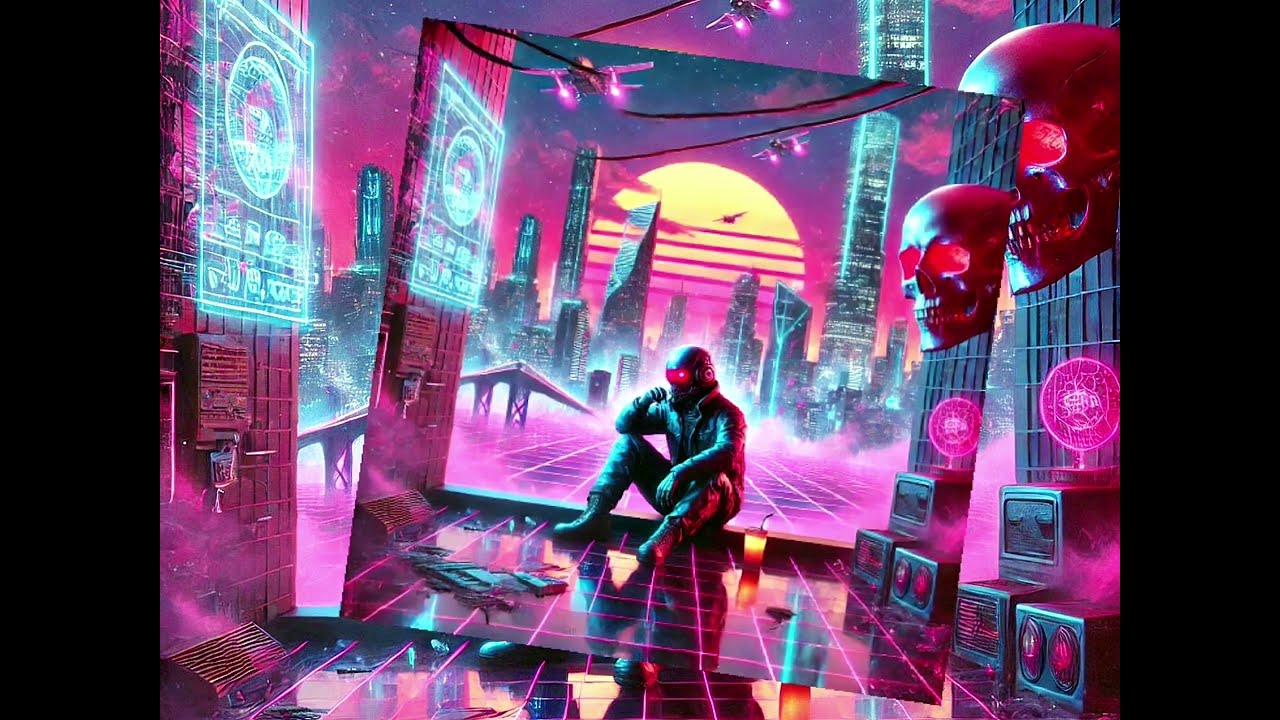 C Y B E R W A V E - (Synthwave cyberpunk)