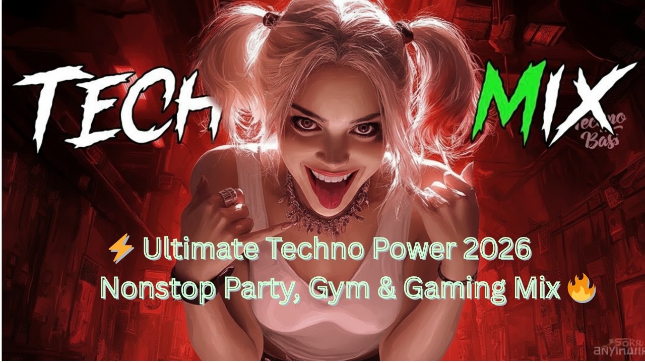 Ultimate Techno Power 2026 – Nonstop Party, Gym Motivation | Gaming Music Bass Boosted.