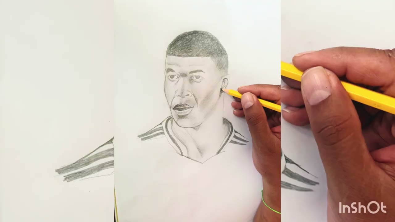 Daddy and son drawing mbappe #video #drawing #