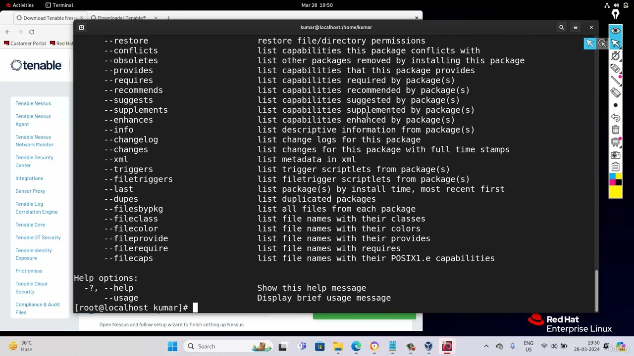 57  Install the package using rpm command