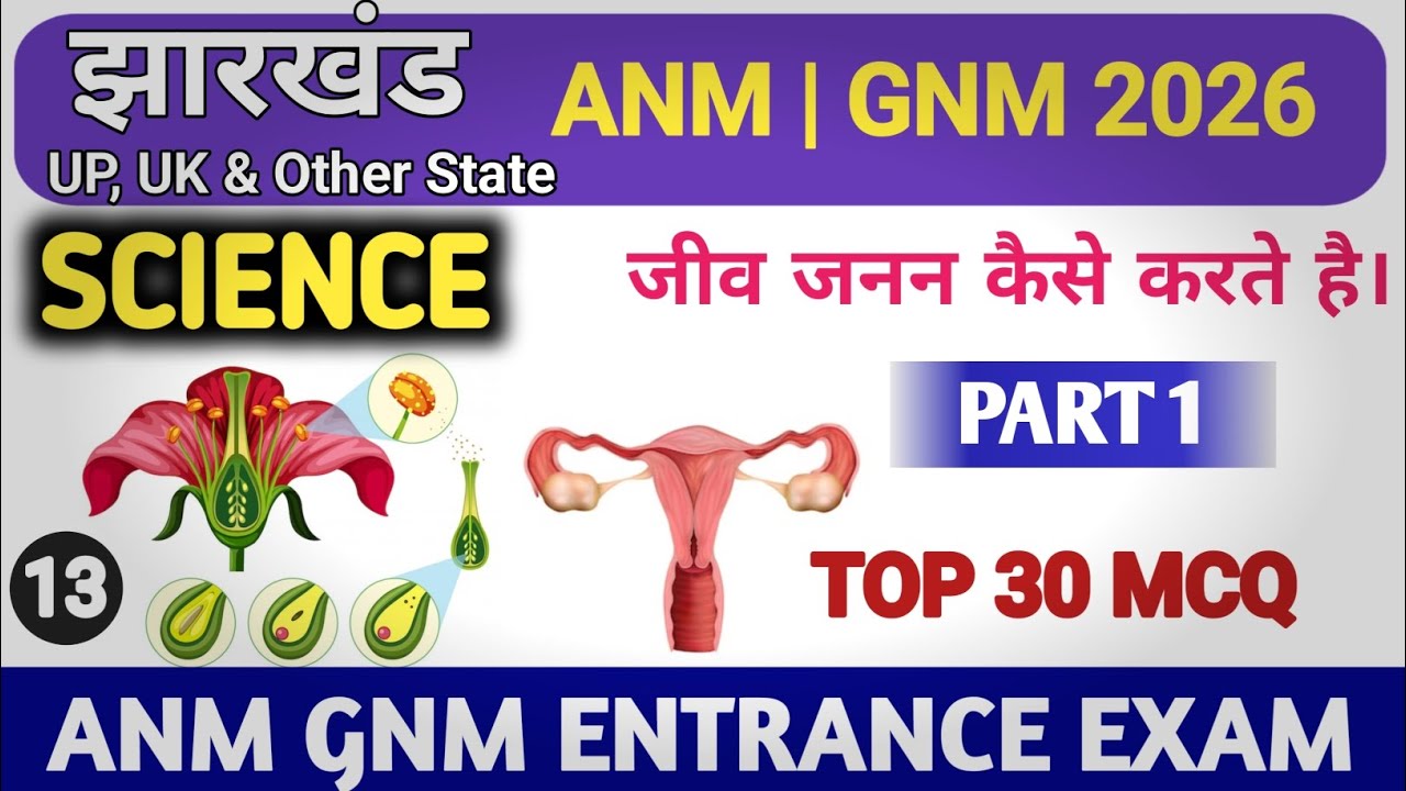 जीव जनन कैसे करते हैं | ANM GNM Entrance Exam 2026 | K2 Academy | Science PYQ MCQ Question