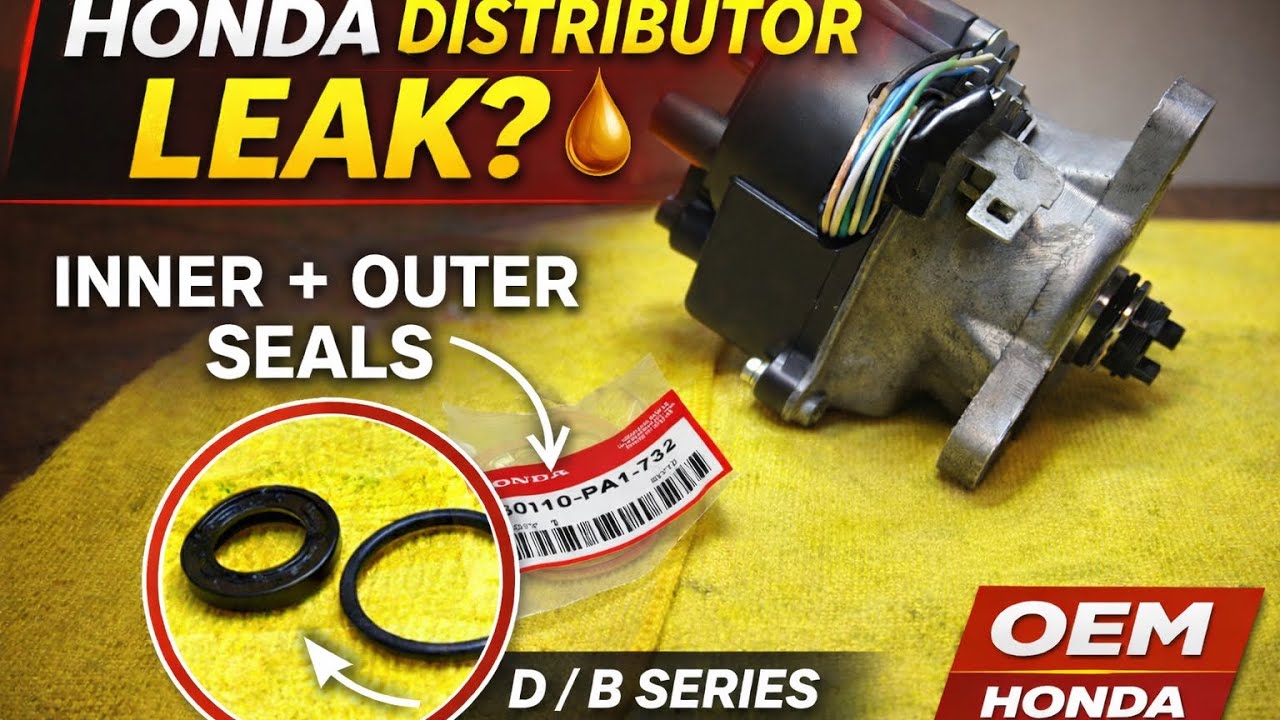 Honda B series and D series Distributer Oil Leak Repair. (Inner Seal and O-Ring)