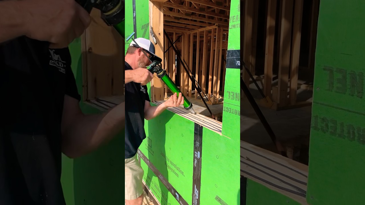The PERFECT window flashing PREP #newconstruction #windows #perfection