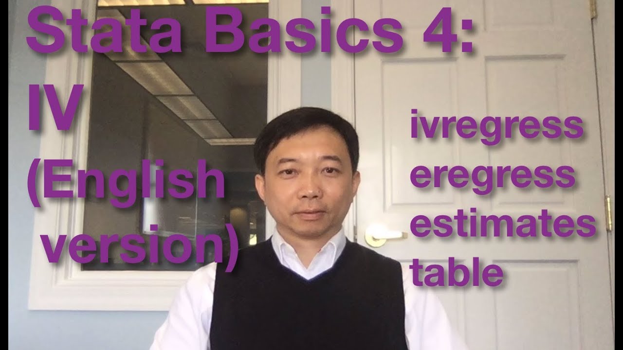 Stata basics 4: IV regression (English version)